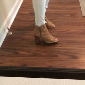 5.5 slouch open toe bootie